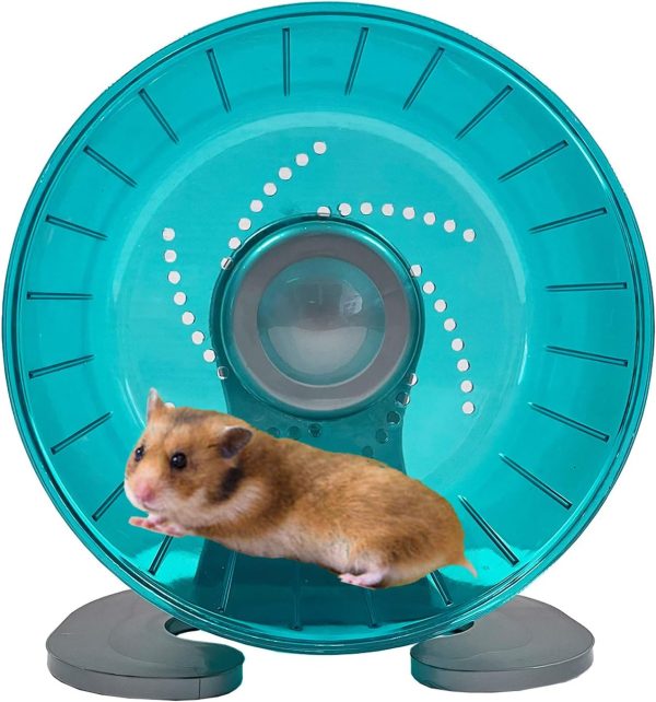 Petest Silent Hamster Wheel Small Animal Exercise Green-0