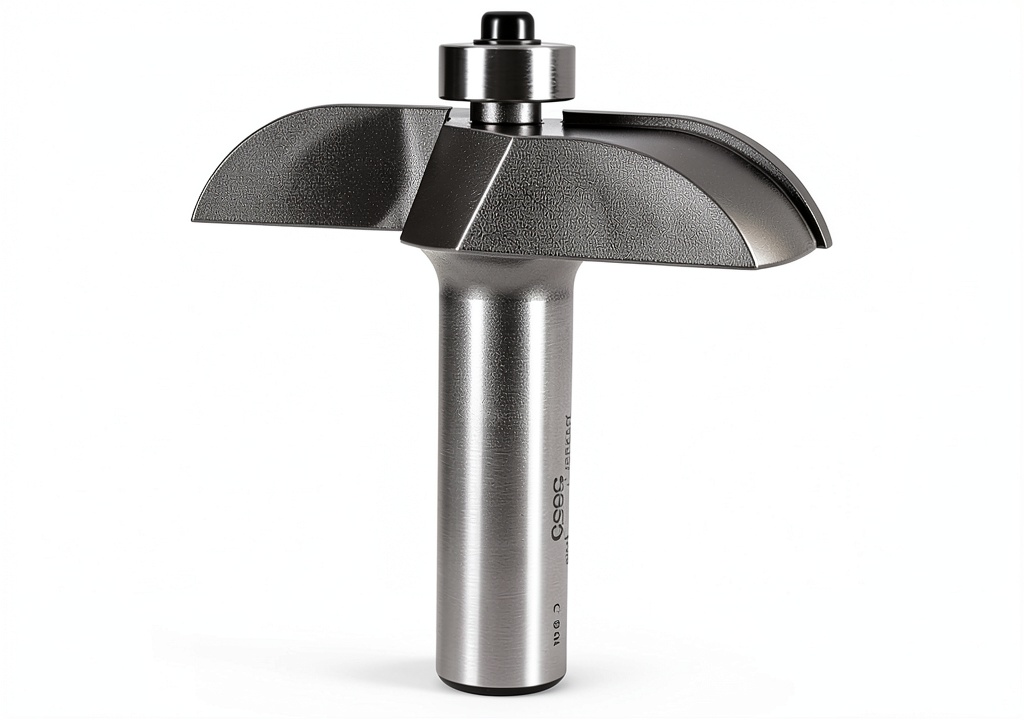 Whiteside 5950 cove cut router bit in use on solid surface material