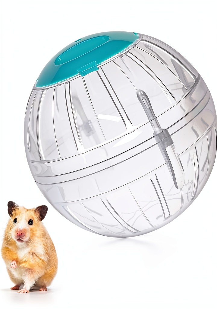 FANKUTOYS hamster exercise ball in use with a small pet inside