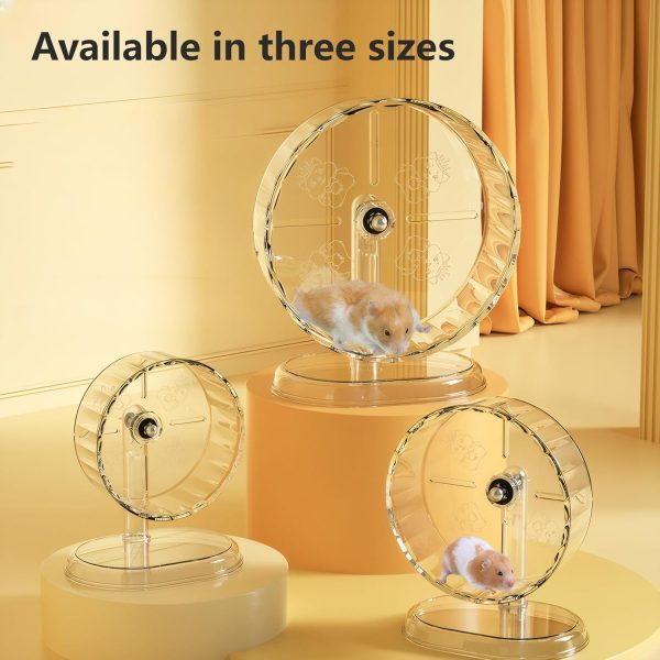 Fanlahmtasy Silent Hamster Wheel Adjustable Height Syrian-8