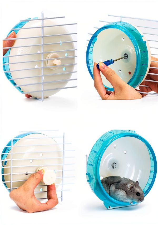 Mengqianxun Silent Hamster Wheel Plastic Exercise Pet-4