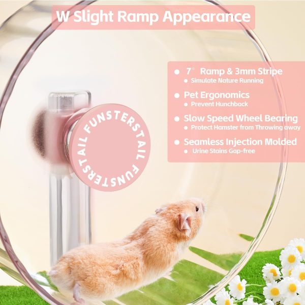 FunstersTail Silent Hamster Wheel Durable Pet Exercise Toy-6