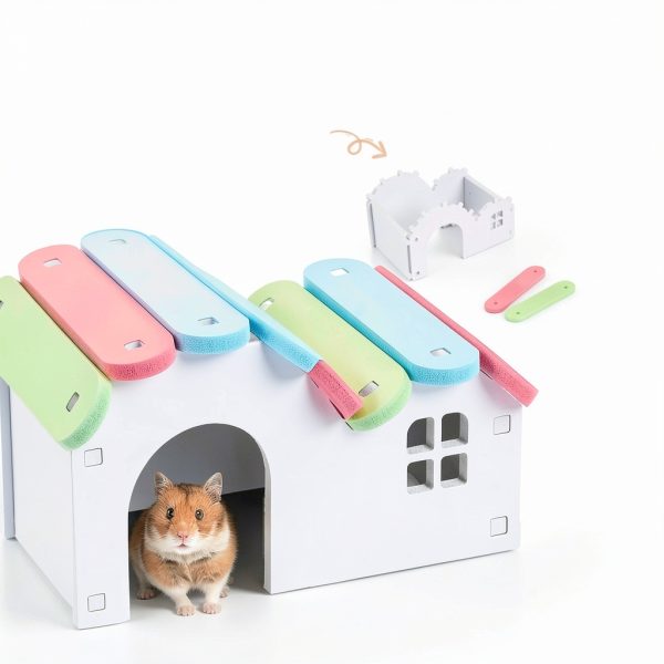 Hamiledyi Hamster Exercise Wheel Silent Safe Pet Toy Set-5