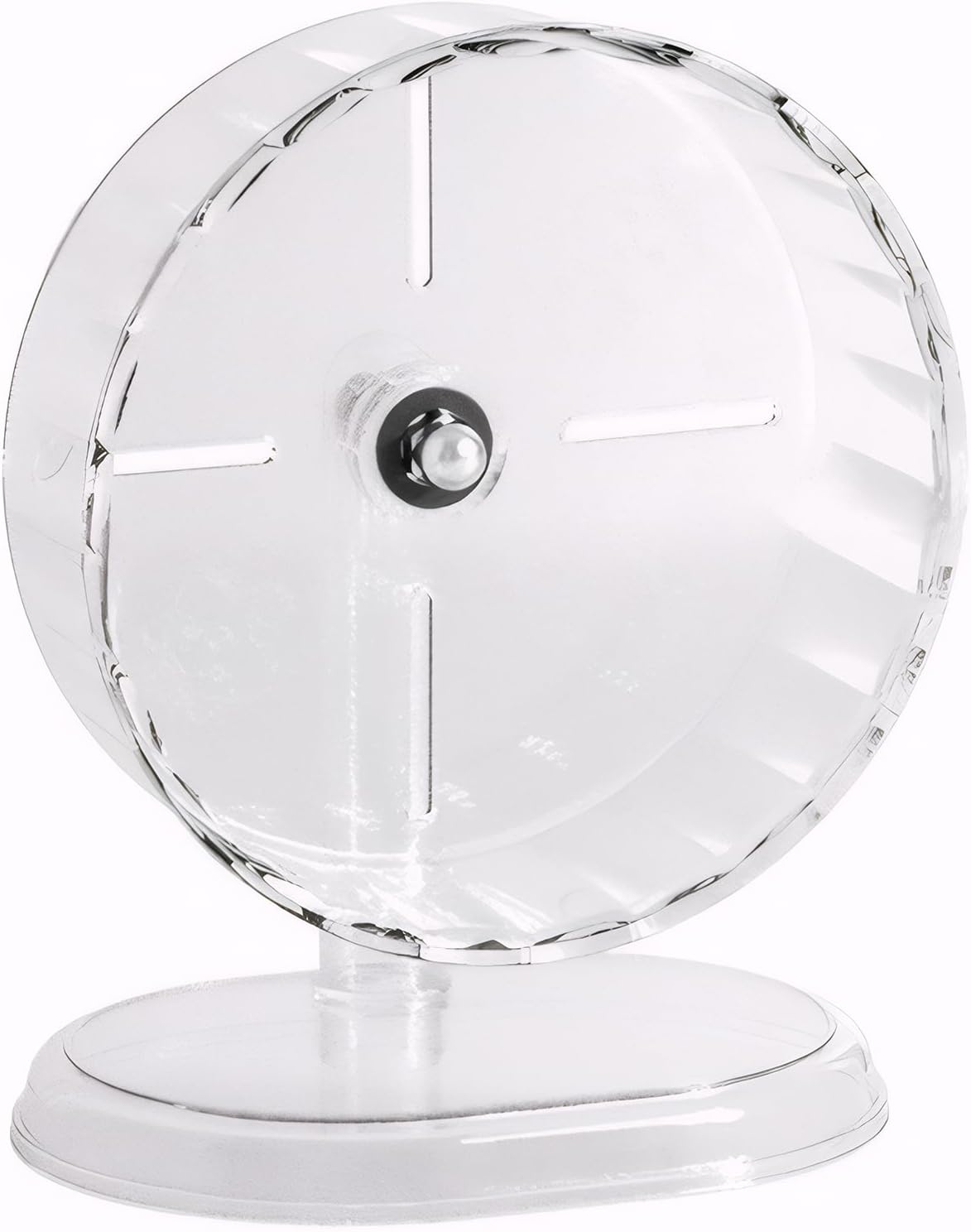 Fanlahmtasy hamster wheel in a cage with a Syrian hamster