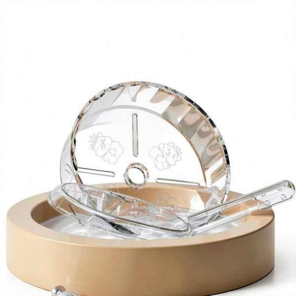 Fanlahmtasy Silent Hamster Wheel Adjustable Anti Skid Syrian-3