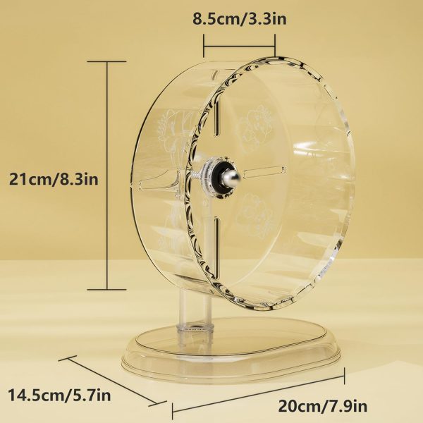 Fanlahmtasy Silent Hamster Wheel Adjustable Height Syrian-1