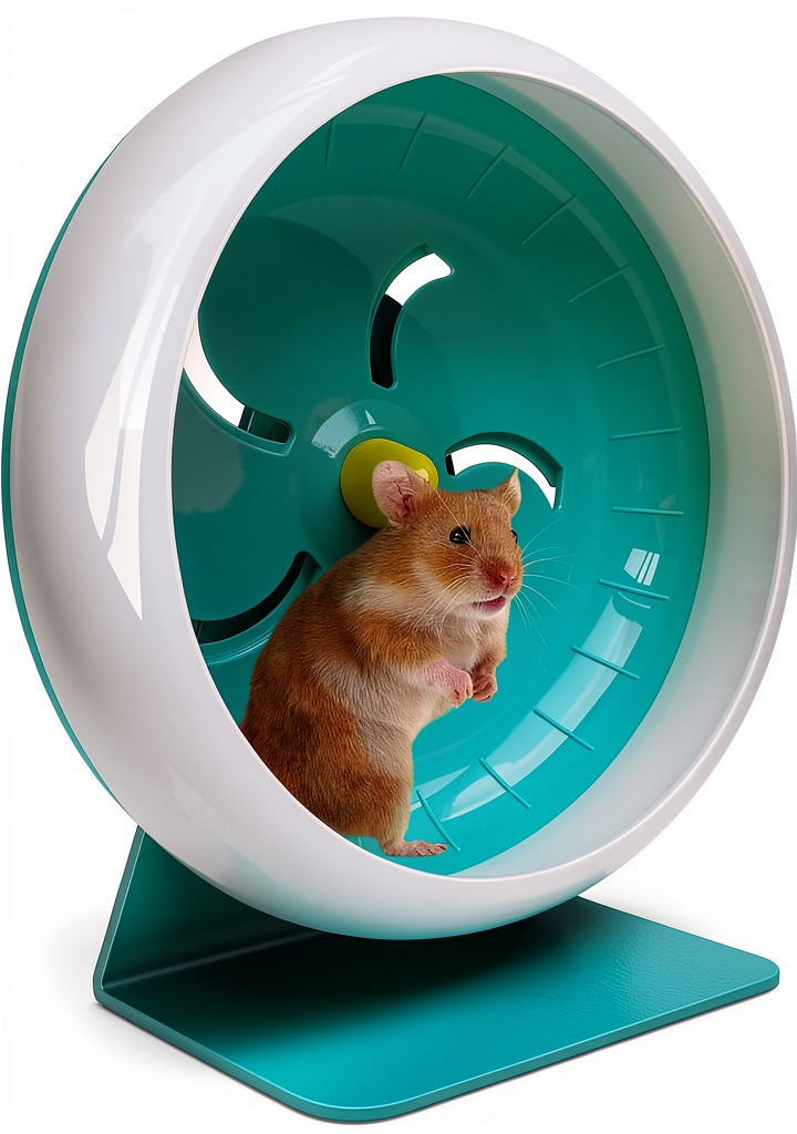 'Mu Shang8 hamster wheel in use by a small pet'
