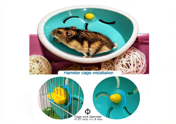 Mu Shang8 Silent Hamster Wheel 7 Inch Exercise Pet Supplies-3