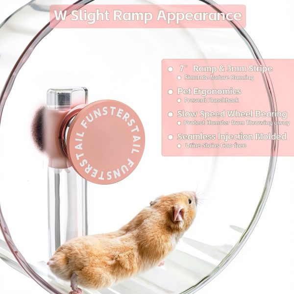 FunstersTail Silent Hamster Wheel Small Animal Exercise-5