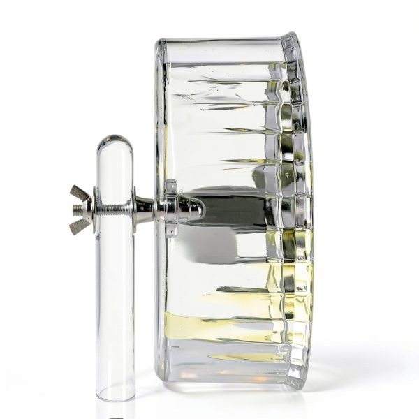 lazYYzal Silent Hamster Wheel Transparent White Pet Exercise-3
