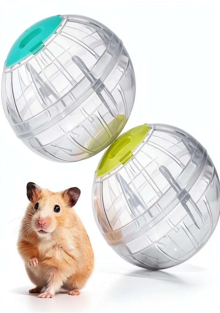 Sumind hamster exercise ball showing transparent design and vent holes