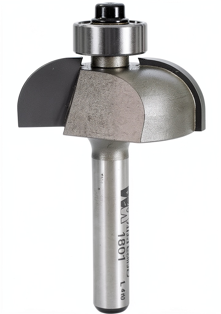 'Whiteside cove router bit in use on a wooden workpiece'