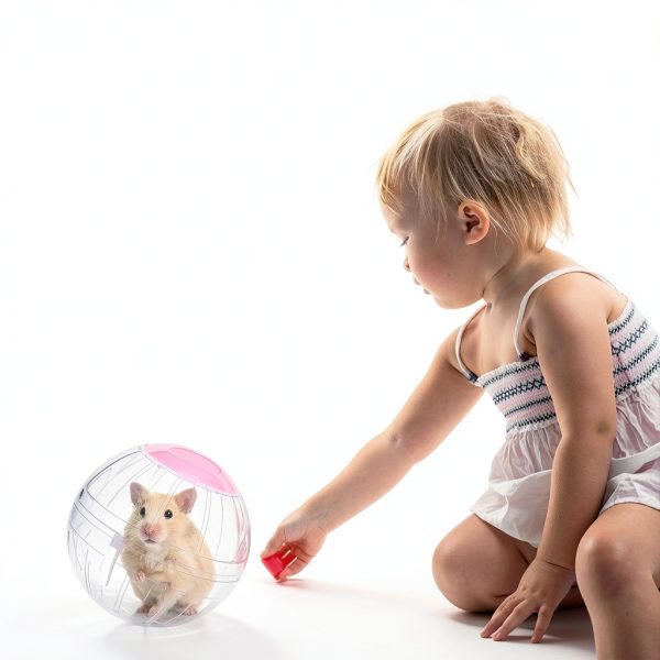 FANKUTOYS Hamster Exercise Ball Transparent Safe Pet Toy-4
