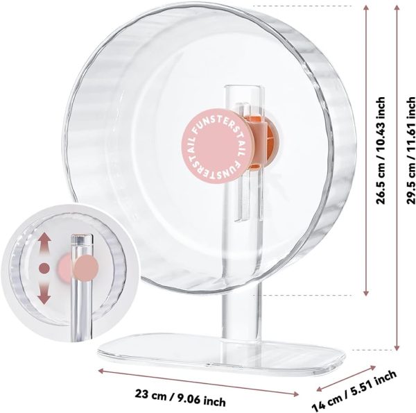 FunstersTail Silent Hamster Wheel Durable Pet Exercise Toy-5