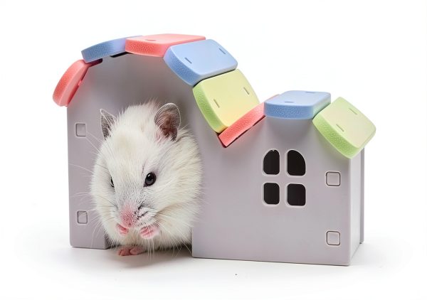 Hamiledyi Hamster Exercise Wheel Silent Safe Pet Toy Set-4