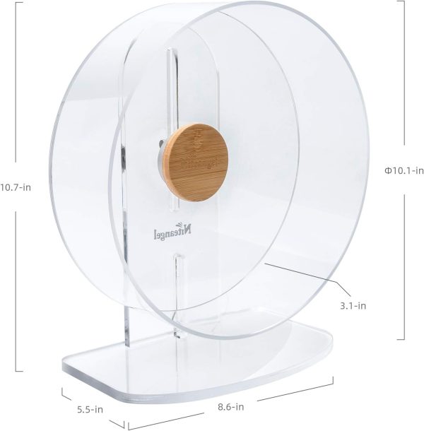 Niteangel Acrylic Hamster Wheel Silent Exercise Dwarf-6