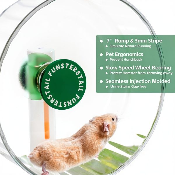 FunstersTail Silent Hamster Wheel Durable Pet Exercise Toy-6