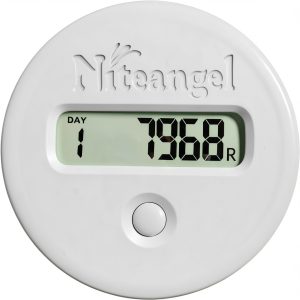 Niteangel Hamster Wheel Pedometer White Plastic Step Counter-0