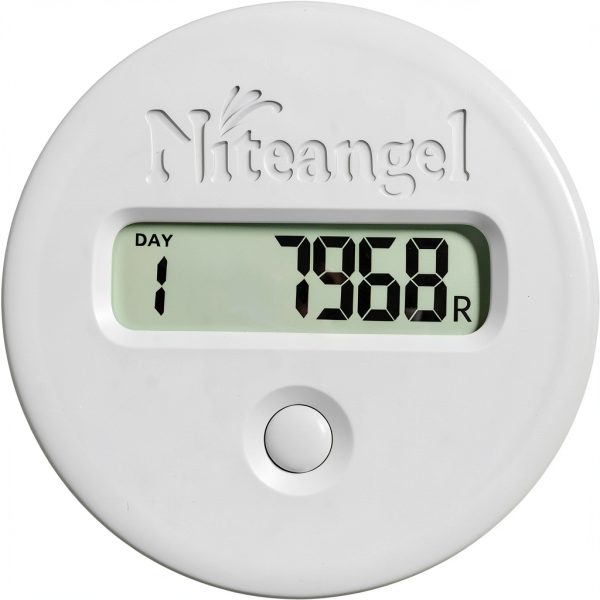 Niteangel Hamster Wheel Pedometer White Plastic Step Counter-0