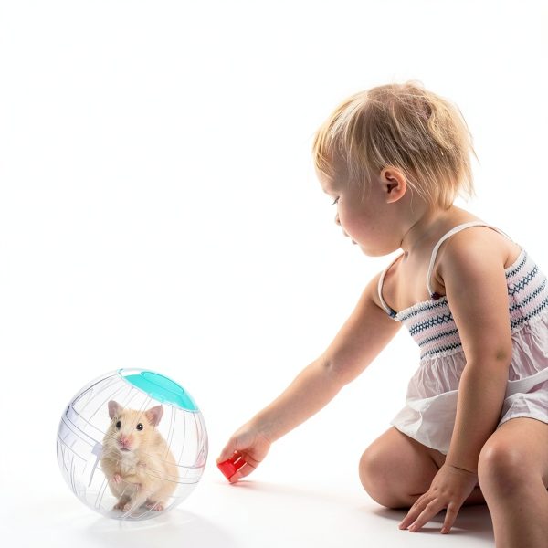 FANKUTOYS Hamster Exercise Ball Transparent Safe Pet Toy-4