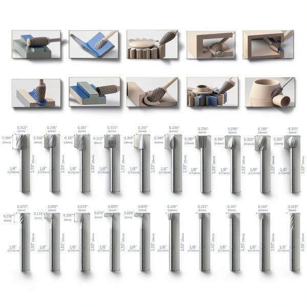 DTMTD Router Bits Set High Speed Steel 20 Shapes Woodworking-3
