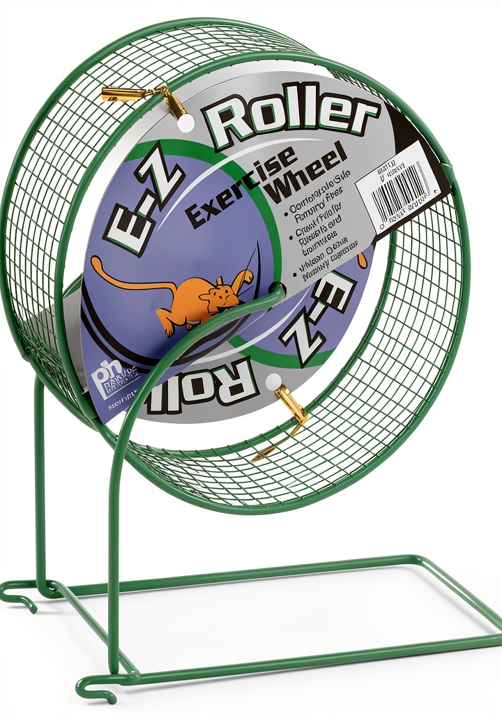 TopDawg hamster wheel mounted on cage mesh