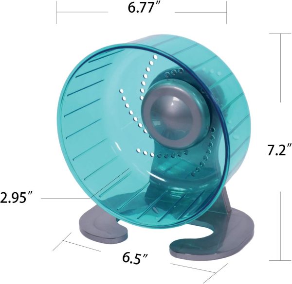 Petest Silent Hamster Wheel Small Animal Exercise Green-5