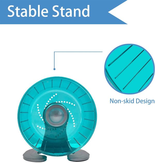 Petest Silent Hamster Wheel Small Animal Exercise Green-2