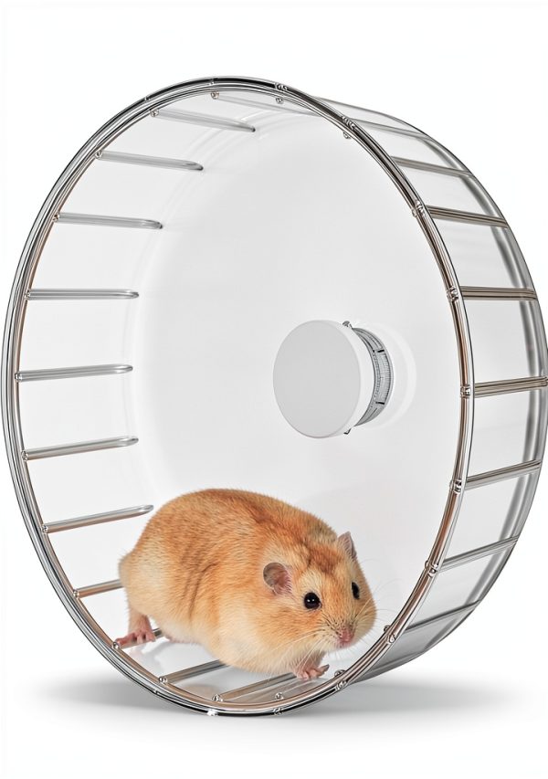BUCATSTATE Silent Hamster Wheel Dual Bearings Small Pet-0