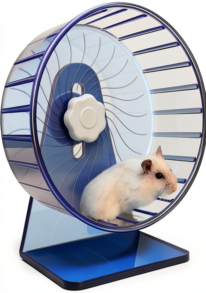 TieLishor hamster wheel in a cage with a small pet running