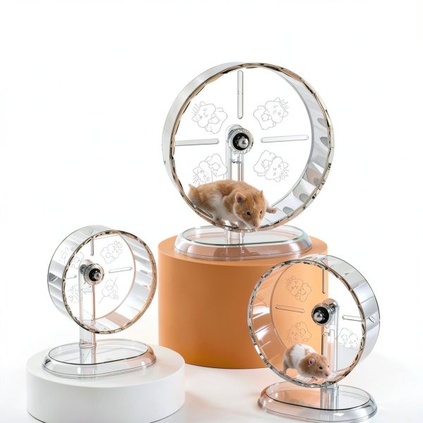 Fanlahmtasy Silent Hamster Wheel Adjustable Anti Skid Syrian-8