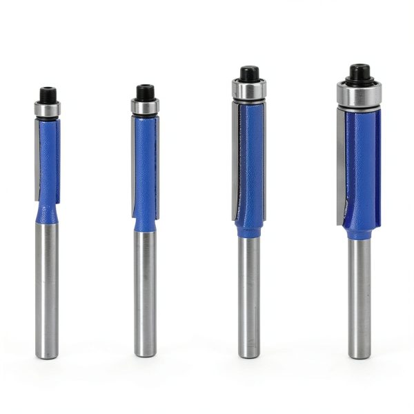 TOTOWOOD Flush Trim Router Bit Set Carbide Blades-1