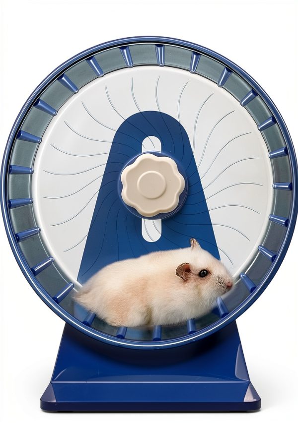 TieLishor Silent Hamster Wheel Adjustable Height Blue Pink-1