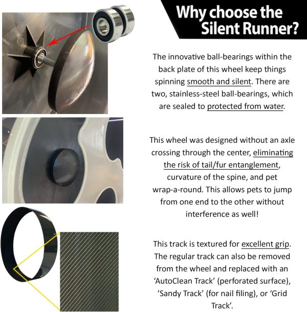 Exotic Nutrition Exercise Wheel for Cats Autoclean Track-1