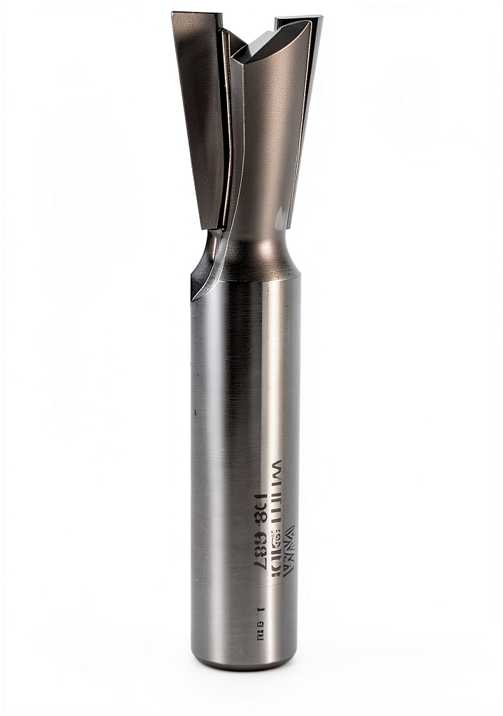 Whiteside dovetail router bit cutting wood sample