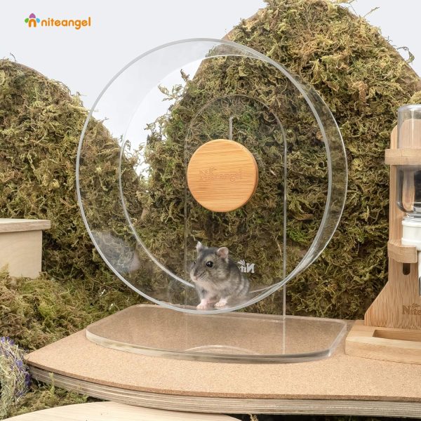 Niteangel Acrylic Hamster Wheel Silent Exercise Dwarf-1