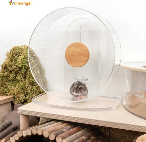 Niteangel Acrylic Hamster Wheel Silent Exercise Dwarf-2