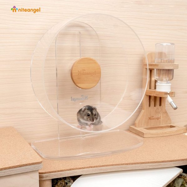 Niteangel Acrylic Hamster Wheel Silent Exercise Dwarf-3