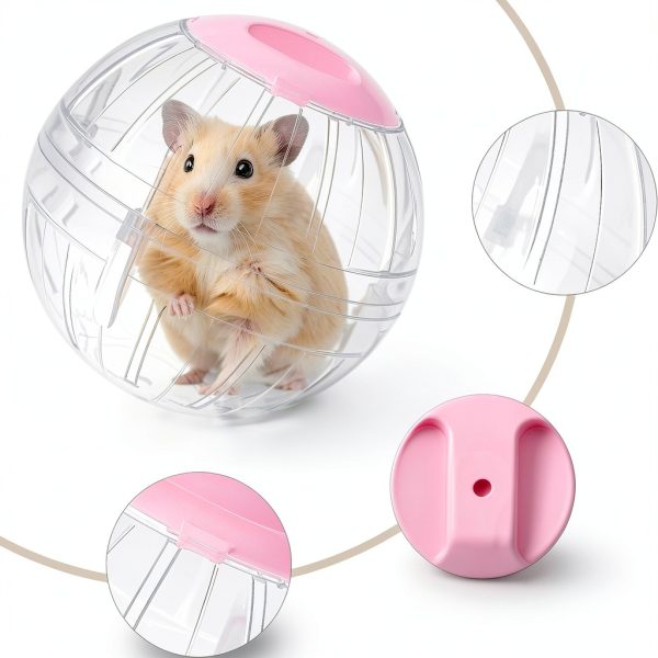 FANKUTOYS Hamster Exercise Ball Transparent Safe Pet Toy-5