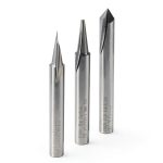 Foos Tools Router Bits 3 Pcs Engraving Set Solid Surface-0