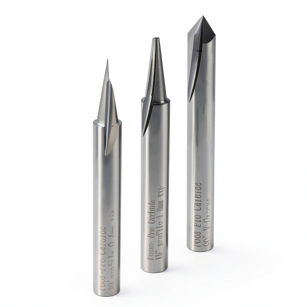 'Foos Tools 3-piece engraving set displayed on a workbench'