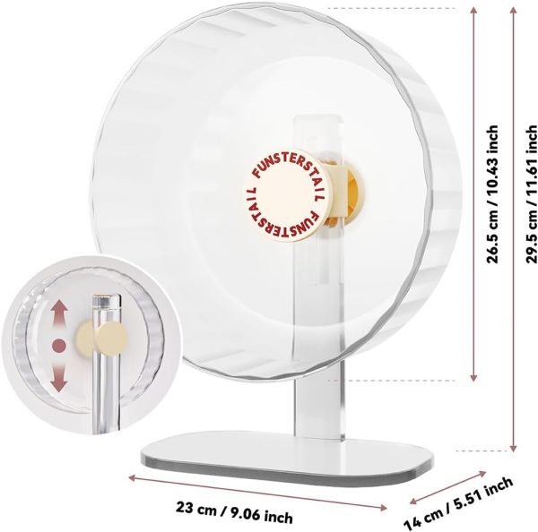 FunstersTail Hamster Wheel Ergonomic Slope Small Pet-4