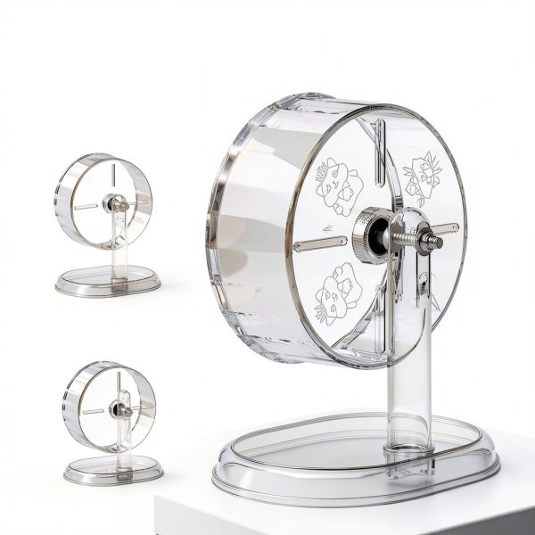 Fanlahmtasy Silent Hamster Wheel Adjustable Anti Skid Syrian-5