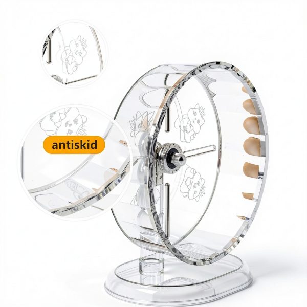 Fanlahmtasy Silent Hamster Wheel Adjustable Anti Skid Syrian-4