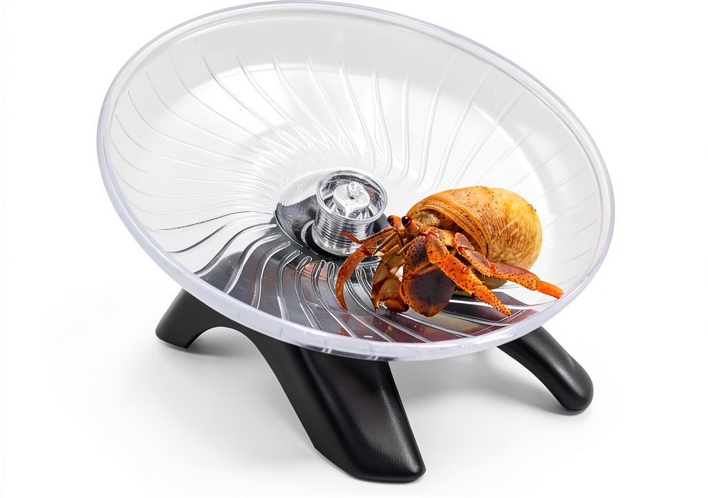 Oooct hermit crab climbing toy in a small animal cage