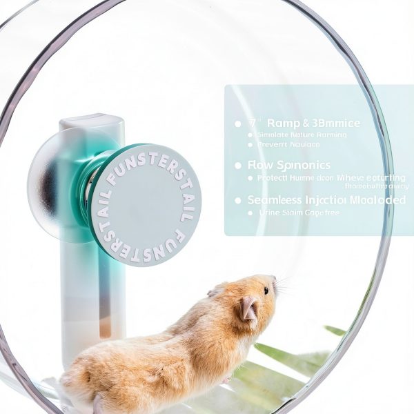 FunstersTail Silent Hamster Wheel Durable Magnetic Exercise-6