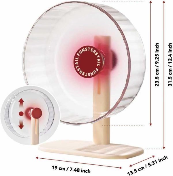 FunstersTail Silent Hamster Wheel Small Animal Exercise Toy-1