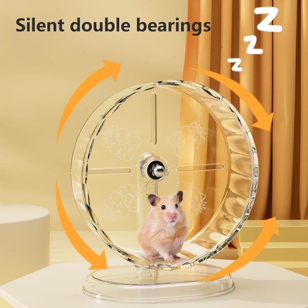 Fanlahmtasy Silent Hamster Wheel Adjustable Height Syrian-2