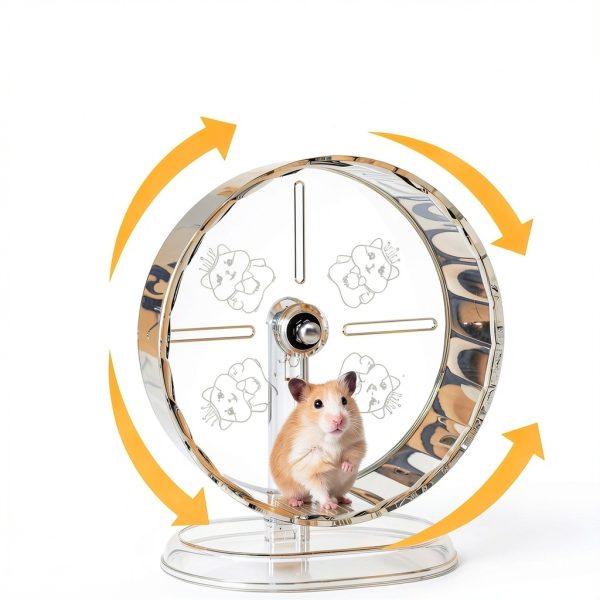 Fanlahmtasy Silent Hamster Wheel Adjustable Anti Skid Syrian-2