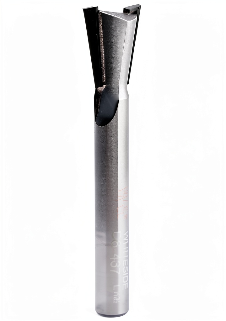 Whiteside D8-437 router bit in use on solid surface material